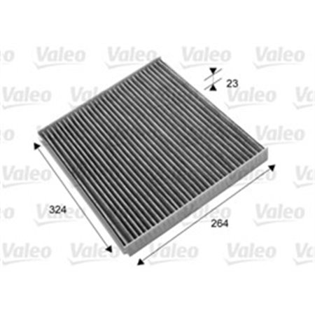 VALEO 715671 - Cabin filter with activated carbon fits: CADILLAC CTS, CTS SPORT, ESCALADE, SRX, STS 2.6-6.2 03.02-