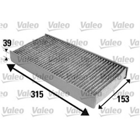 VALEO 698884 - Cabin filter with activated carbon fits: CITROEN C5 II, C6 PEUGEOT 407 1.6D-3.0 03.04-