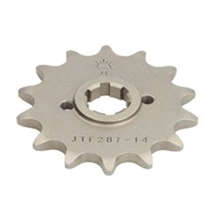 JTF287,14 Front gear steel, chain type: 520, number of teeth: 14 fits: HOND