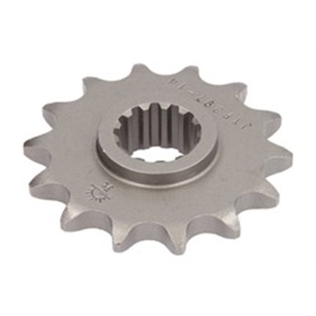 JTF297,14 Front gear steel, chain type: 525, number of teeth: 14 fits: HOND