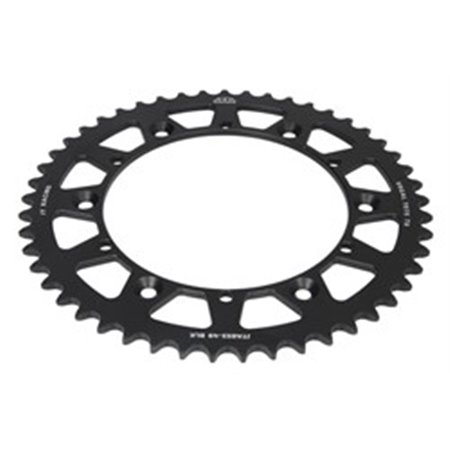 JTA853,49BLK Rear gear aluminium, chain type: 520, number of teeth: 49 (black)