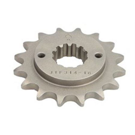 JTF314,16 Front gear steel, chain type: 525, number of teeth: 16 fits: HOND