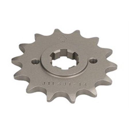 JTF431,14 Front gear steel, chain type: 520, number of teeth: 14 fits: SUZU