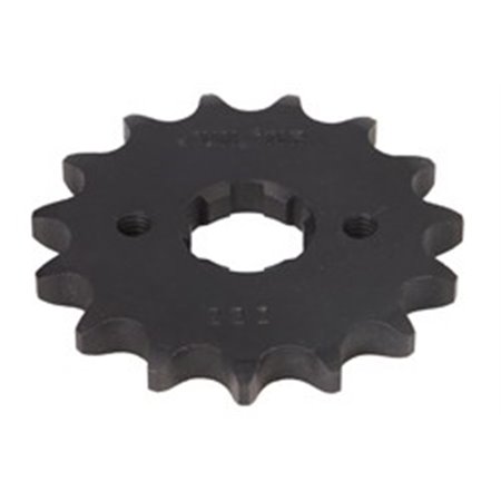 SUNF222-15 Front gear steel, chain type: 428, number of teeth: 15 fits: HOND