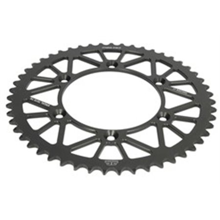 JTA808,51BLK Rear gear aluminium, chain type: 520, number of teeth: 51 (black)