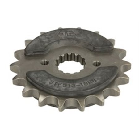 JTF513,18RB Front gear steel, chain type: 50 (530), number of teeth: 18, with