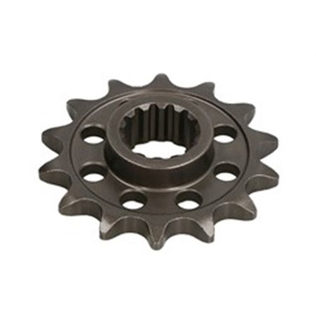 JTF741,14 Front gear steel, chain type: 525, number of teeth: 14 fits: DUCA