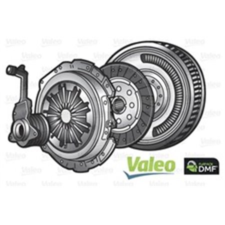 VAL837318  Clutch kit with dual mass flywheel and bearing VALEO 