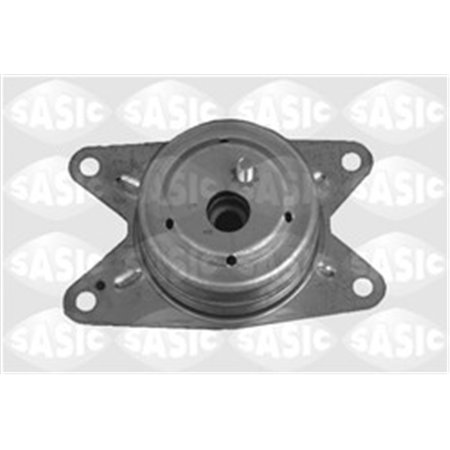 SAS9002485 Engine mount inside L, housing of a gearbox, rubber metal fits: O