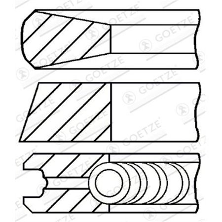 08-421600-10 Kolvringssats GOETZE ENGINE