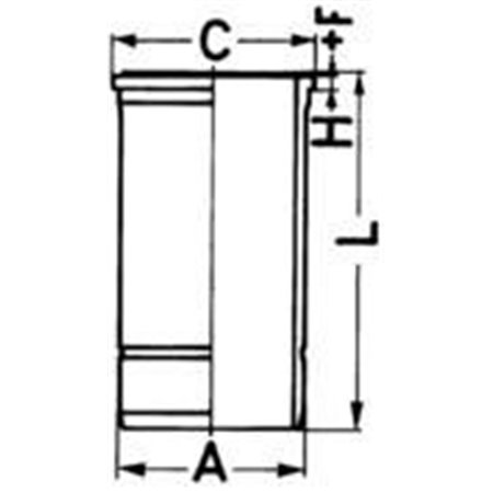 89897110 Cylinder Sleeve KOLBENSCHMIDT