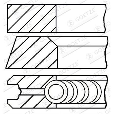 08-428700-00 Piston Ring Kit GOETZE ENGINE