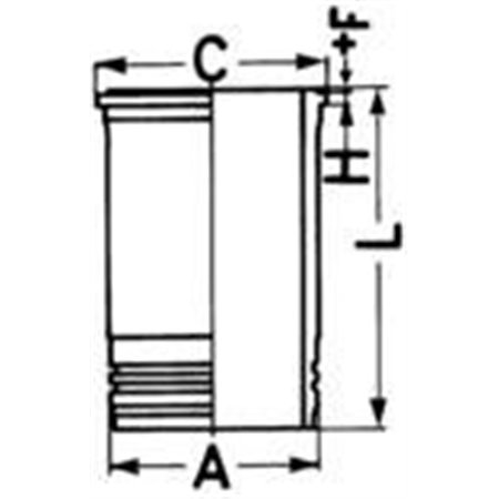 89898110 Cylinderhylsa KOLBENSCHMIDT