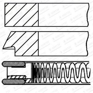 08-424300-00 71,9 (STD) 1 1,2 2 Piston ring set fits: FORD B MAX, C MAX II, EC