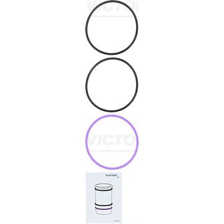 15-39516-01 O-ringssats, Cylinderhylsa VICTOR REINZ