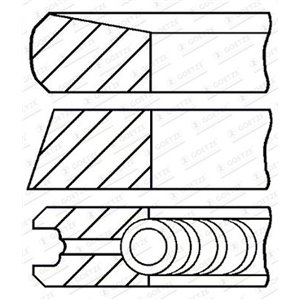 08-447400-00 Kolvringssats GOETZE ENGINE - Top1autovaruosad