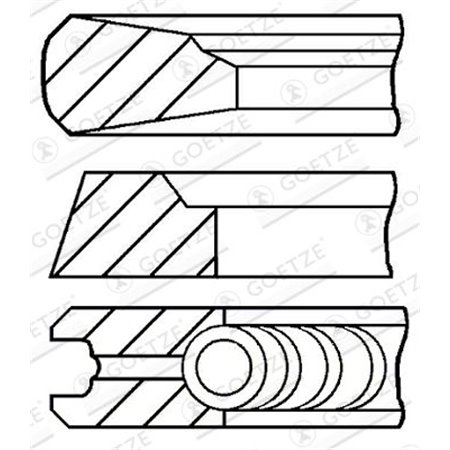 08-437600-00 Kolvirõngakomplekt GOETZE ENGINE