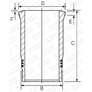 15-260040-00 Гильза цилиндра GOETZE ENGINE - Top1autovaruosad