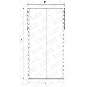 14-710020-00 Гильза цилиндра GOETZE ENGINE - Top1autovaruosad