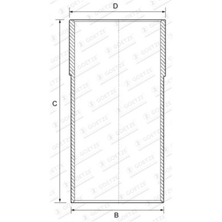 14-710020-00 Sylinterin Holkki GOETZE ENGINE