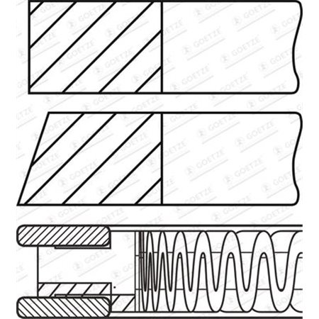 08-437700-00 Комплект поршневых колец GOETZE ENGINE