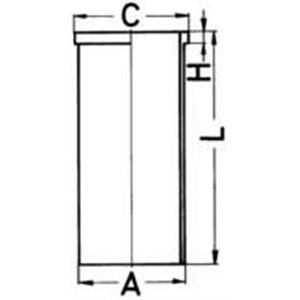 88635190 Cylinderhylsa KOLBENSCHMIDT - Top1autovaruosad