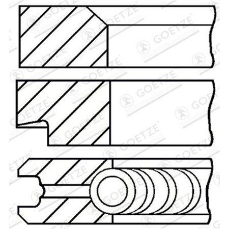 08-176600-00 Kolvirõngakomplekt GOETZE ENGINE