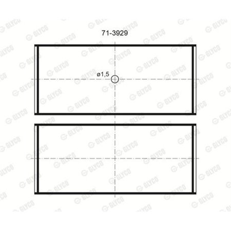 71-3929/4 STD Connecting Rod Bearing GLYCO