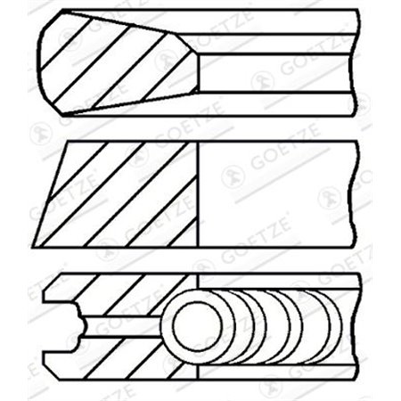 08-432500-00 Kolvringssats GOETZE ENGINE