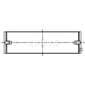 227 HL 21666 025 Crankshaft bearing fits: MAN FOCL, HOCL, LION S INTERCITY, LION´S