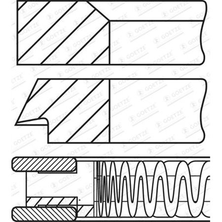 08-424700-00 Kolvirõngakomplekt GOETZE ENGINE