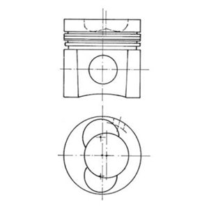 93 137 962 Piston with sleeve set (108mm STD, 40x90) fits: MAN L2000, M 2000