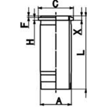 89925110 Cylinderhylsa KOLBENSCHMIDT