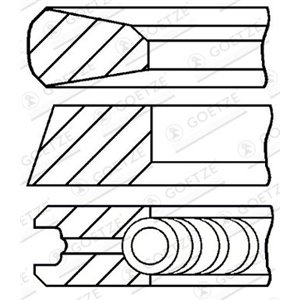 08-741800-00 Kolvringssats GOETZE ENGINE - Top1autovaruosad