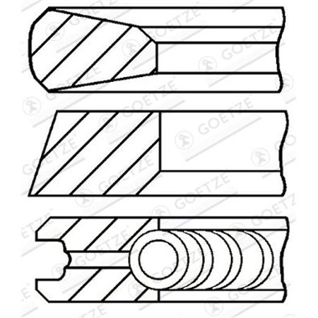 08-741800-00 Piston Ring Kit GOETZE ENGINE