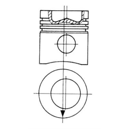 93445970 Remondikomplekt, kolb/ silindrihülss KOLBENSCHMIDT