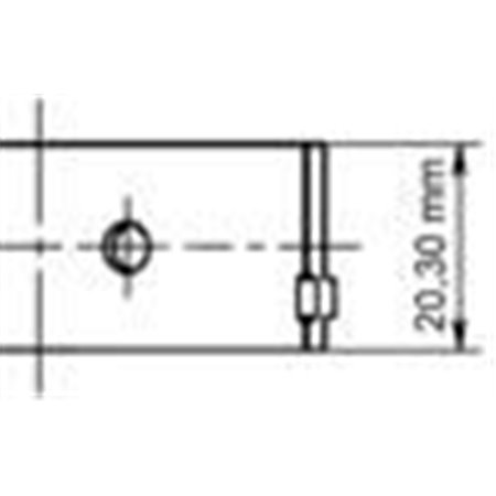 77268600 Kepsulaagrite komplekt KOLBENSCHMIDT