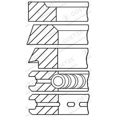 08-314600-00 Kolvringssats GOETZE ENGINE