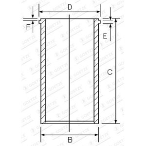 14-045820-00 Гильза цилиндра GOETZE ENGINE - Top1autovaruosad