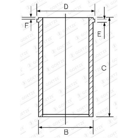 14-045820-00 Гильза цилиндра GOETZE ENGINE