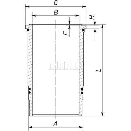 439 WN 02 01 Cylinder Sleeve MAHLE