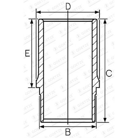 14-684840-00 Sylinterin Holkki GOETZE ENGINE
