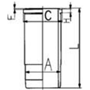 89 820 110 Cylinder liner (inner diameter: 98,43mm, length: 234,5mm, flange 