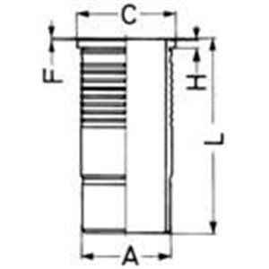 89 905 110 Cylinder liner (inner diameter: 128mm, length: 268mm, flange diam