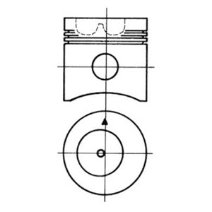 93 045 961 Piston with sleeve set (STD) fits: FENDT 307 LS FARMER, 307 LSA F