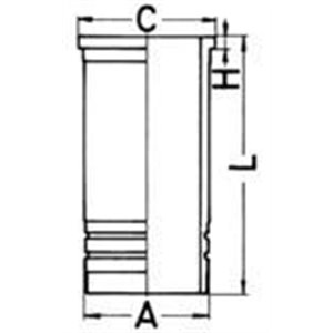 89 915 110 Cylinder liner (inner diameter: 110mm, length: 226mm, flange diam