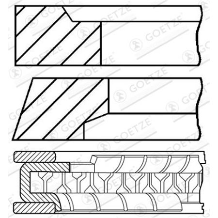 08-786800-00 Kolvirõngakomplekt GOETZE ENGINE