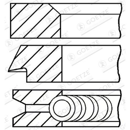 08-154400-00 Kolvringssats GOETZE ENGINE