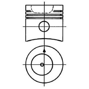 90 031 960 Piston with sleeve set (STD) fits: FENDT 300, 500 D226 3 TD226B 6