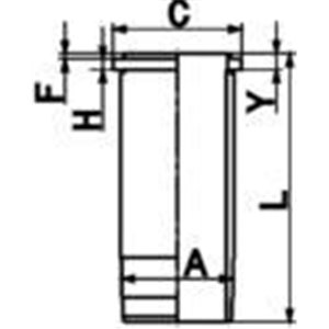 89 370 110 Cylinder liner (inner diameter: 104,77mm, length: 259,7mm, flange